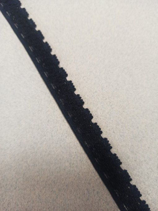 Elastique lingerie 15 mm noir au mètre