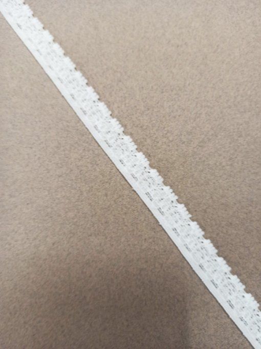 Elastique lingerie 15 mm blanc au mètre