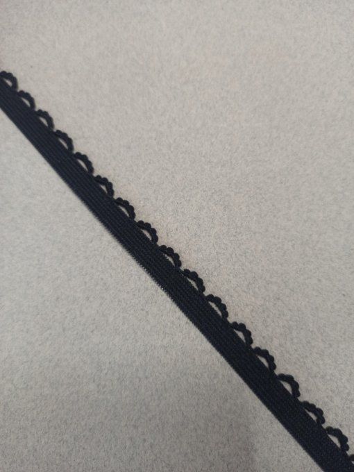 Elastique lingerie 12 mm noir au mètre