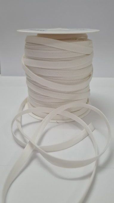 Biais coton blanc 10 mm vendu au mètre – Axe Mode