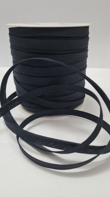 Biais coton marine 10 mm vendu au mètre – Axe Mode