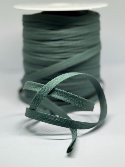 Biais coton vert au mètre 