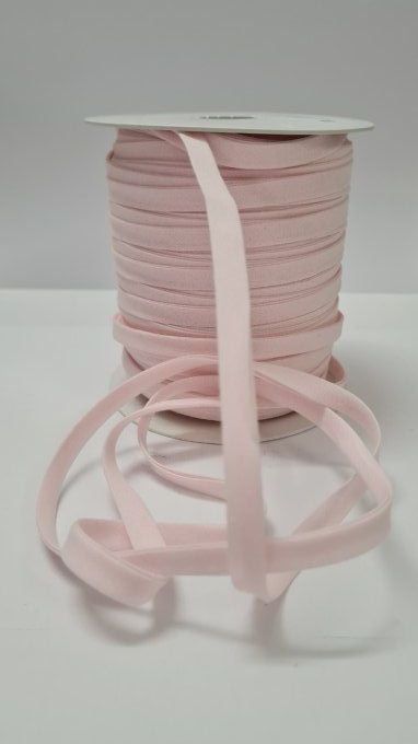 Biais coton rose clair 10 mm vendu au mètre – Axe Mode