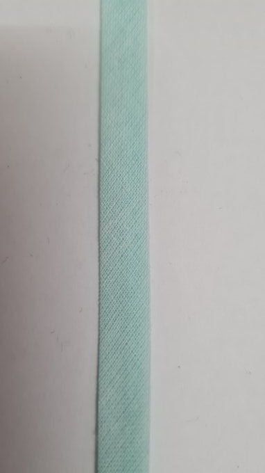 Biais coton vert clair 10 mm vendu au mètre – Axe Mode