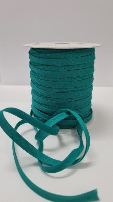 Biais coton vert sapin 10 mm vendu au mètre – Axe Mode