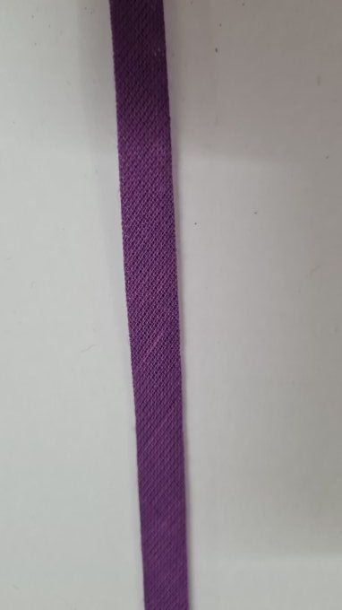 Biais coton violet 10 mm au mètre