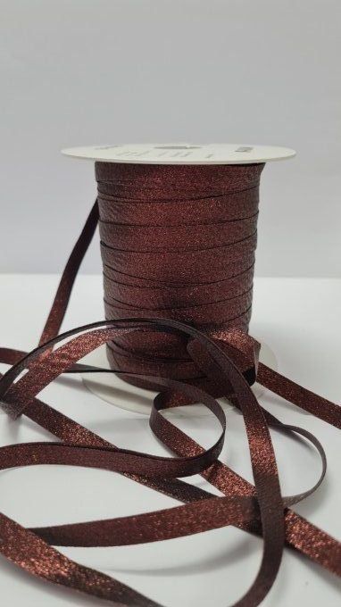 Biais lurex cuivre n°2 10 mm vendu au mètre – Axe Mode Paris