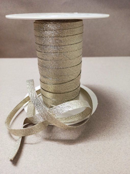 Biais lurex doré light 10 mm vendu au mètre – Axe Mode Paris