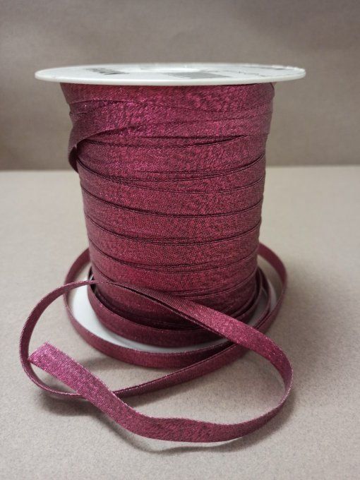Biais lurex fuchsia 10 mm vendu au mètre – Axe Mode Paris