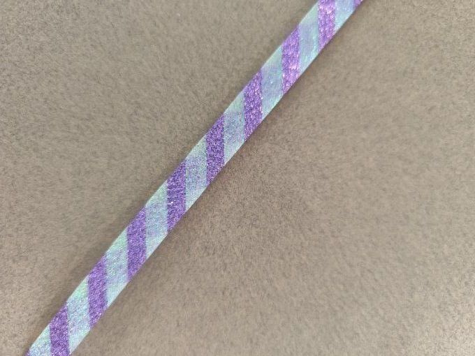 Biais lurex lavande n°1 10 mm vendu au mètre – Axe Mode Paris