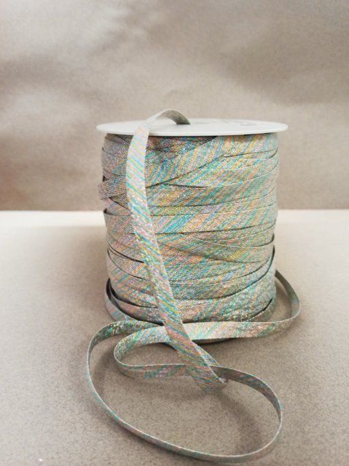 Biais lurex multicolore 10 mm vendu au mètre – Axe Mode Paris