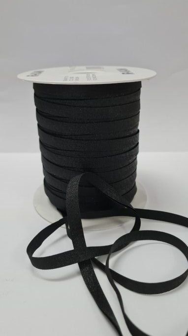 Biais lurex noir 10 mm vendu au mètre – Axe Mode Paris