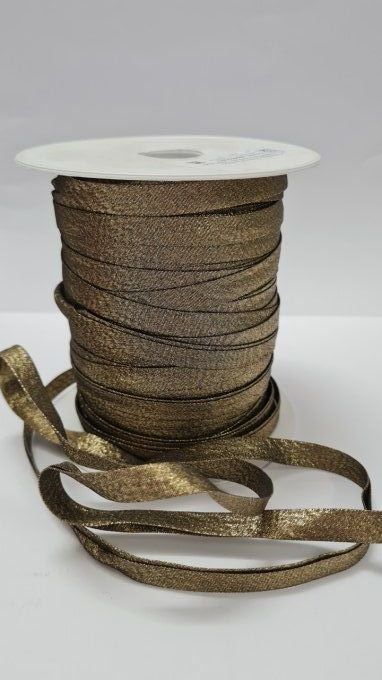 Biais lurex mordoré 10 mm vendu au mètre – Axe Mode Paris