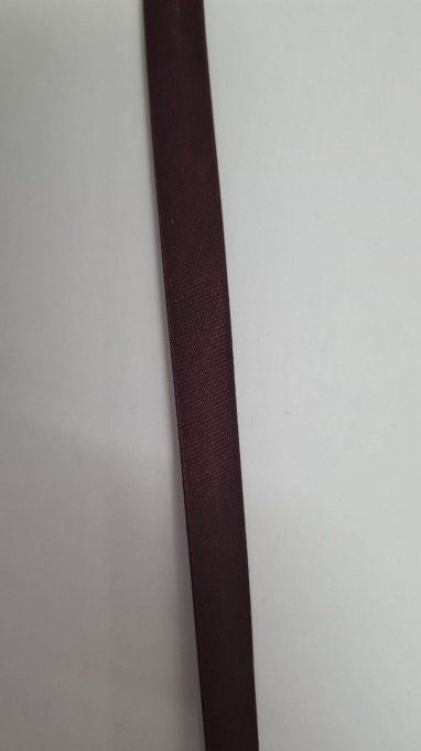 Promotion biais satin col bordeaux 10mm 100 mètres -