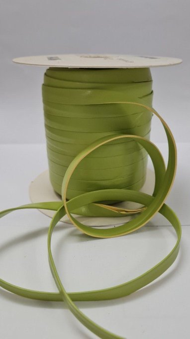 Biais imitation cuir blanc au mètre -