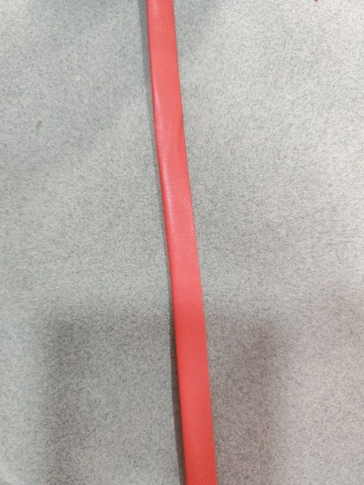 Biais imitation cuir corail au mètre