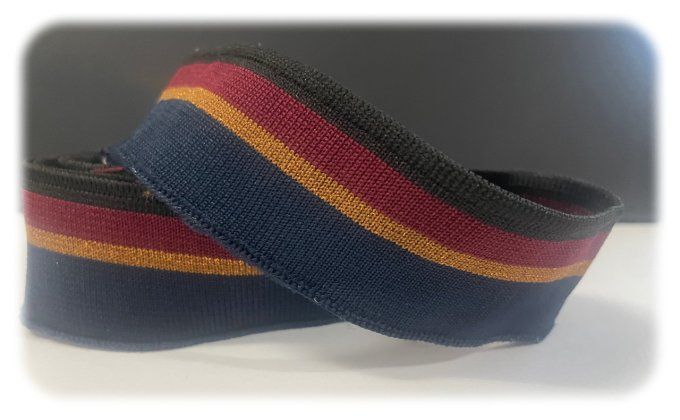 Bord côte rayé 35mm / 120cm à la pièce