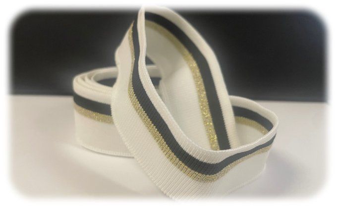 Bord côte rayé 35mm / 120cm à la pièce