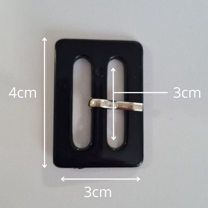 Boucle ceinture rectangulaire avec ardillon 30 mm à la pièce