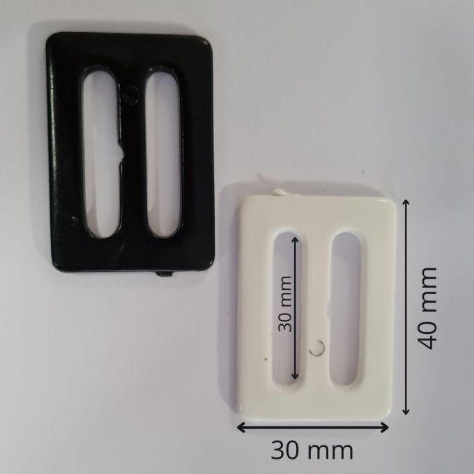 Boucle ceinture rectangulaire 30 mm à la pièce