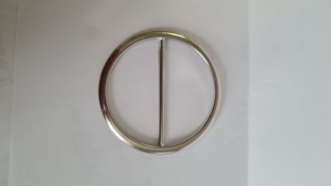 Boucle ceinture métal ronde 50 mm à la pièce