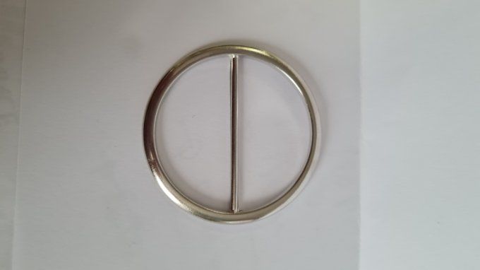 Boucle ceinture métal ronde 30 mm à la pièce