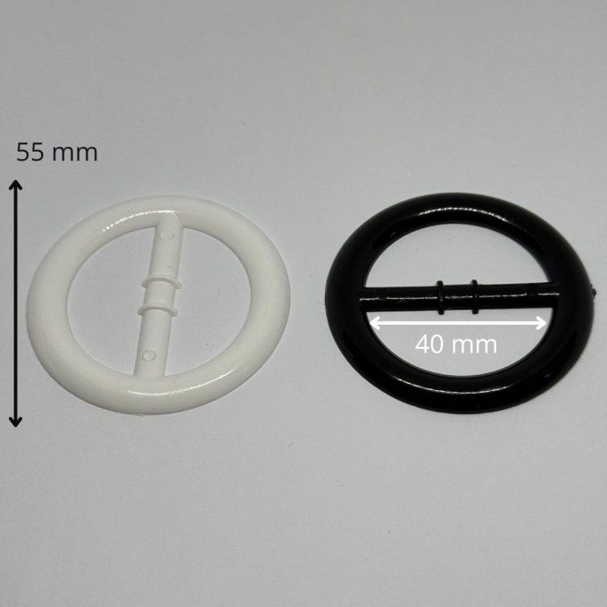 Boucle ceinture ronde 40 mm à la pièce