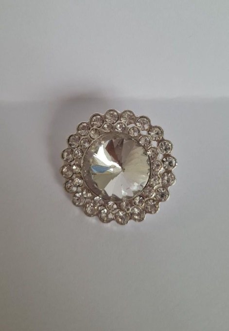 Bouton strass 14 mm à la pièce