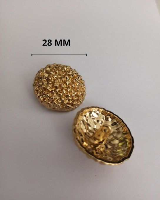 Bouton métal chanel doré 28 MM 