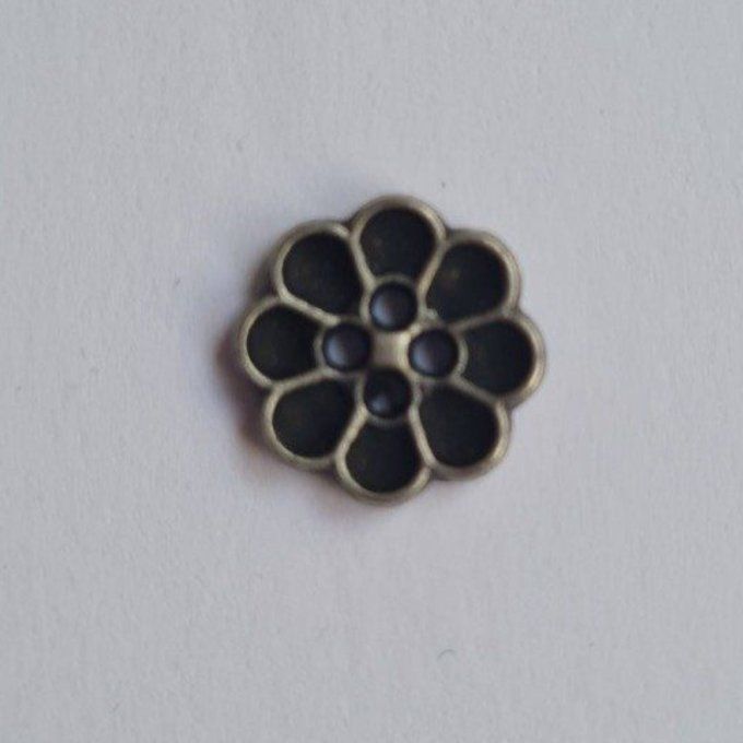 Bouton métal fleur canon de fusil 11 mm à la pièce