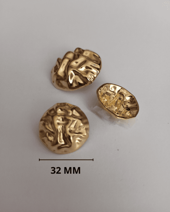 Bouton métal rocailleuse 32 MM