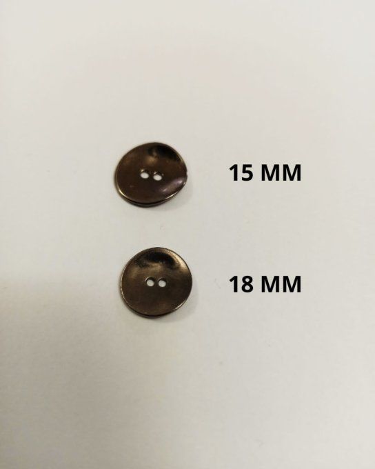 Bouton métal chips canon de fusil