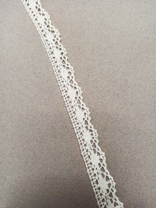 Galon macramé écru 20 mm au mètre