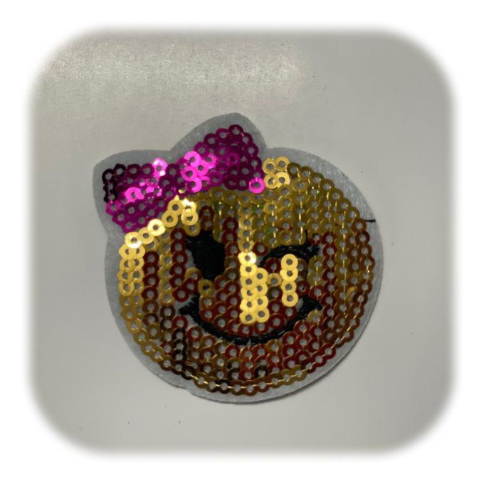 Ecusson patch SMILEY - 5 pièces