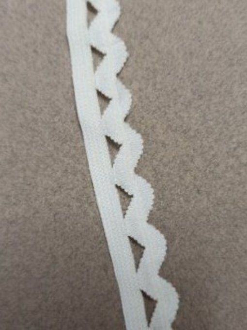 Elastique lingerie classique 14 mm blanc au mètre