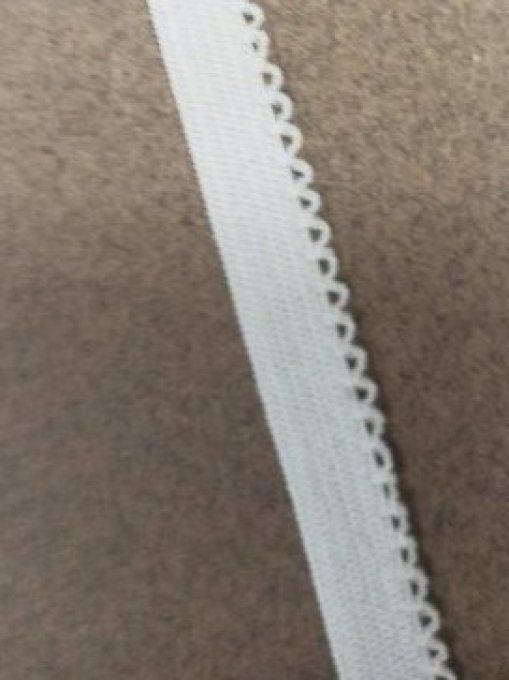 Elastique lingerie fine 10 mm blanc au mètre