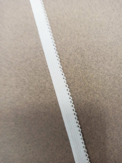 Elastique lingerie 10 mm blanc au mètre