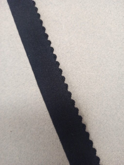Elastique lingerie 20 mm noir au mètre