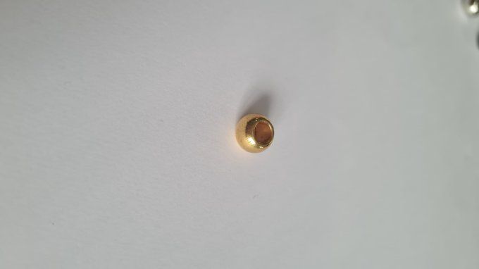 Embout cordon métal perle 8mm à la pièce