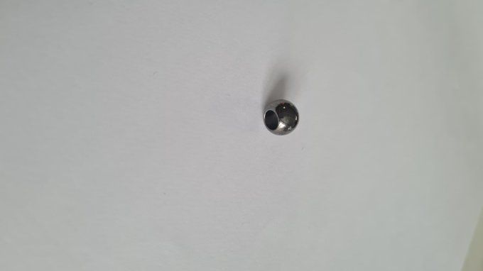 Embout cordon métal perle 8mm à la pièce