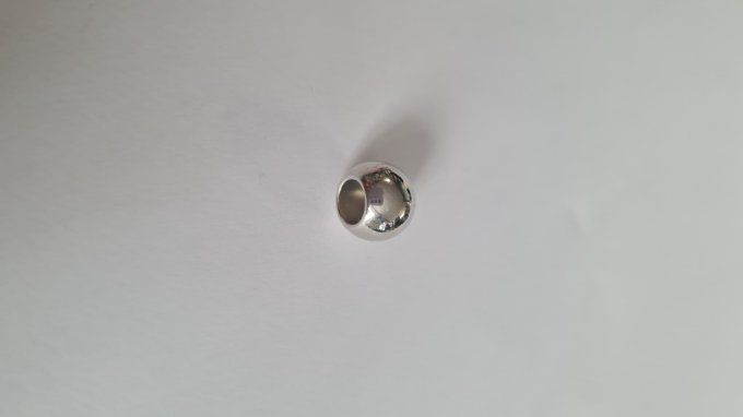 Embout cordon métal perle 8mm à la pièce