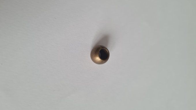 Embout cordon métal perle 8mm à la pièce