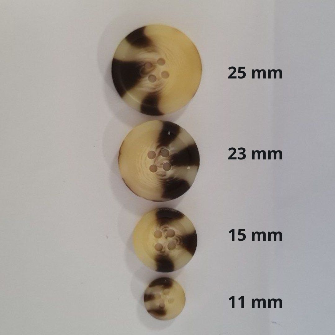 Bouton jaspé manteau / veste 11mm-15mm-23mm-25mm