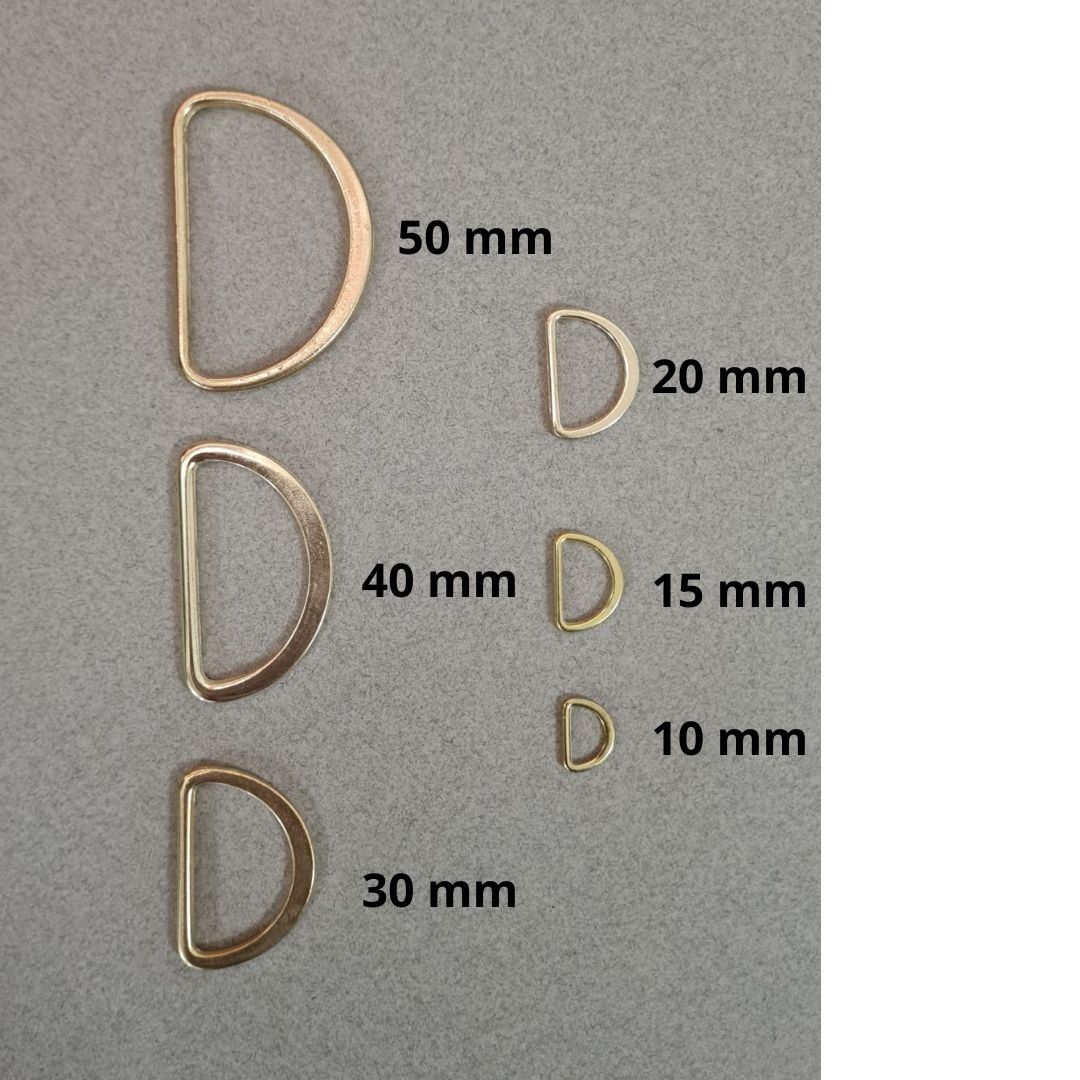 Boucle en D ou étrier doré