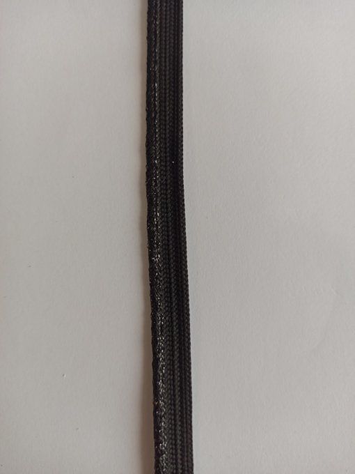 Passepoil  noir lurex au mètre 