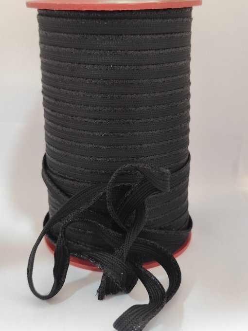 PROMOTIONS PASSEPOILS NOIR/LUREX NOIR 10MM 100 METRES - - Copie