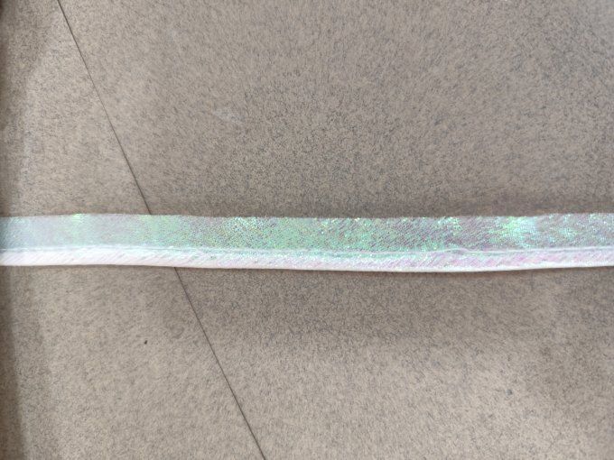 Passepoil irisé au mètre