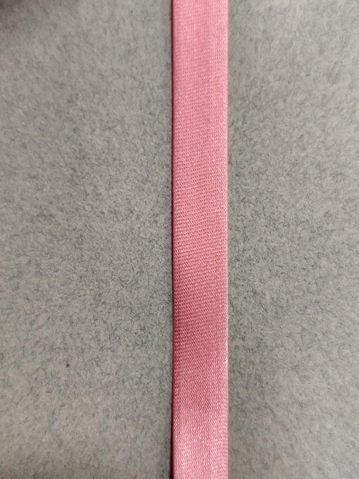 Promotion biais satin col corail 10mm 100 mètres
