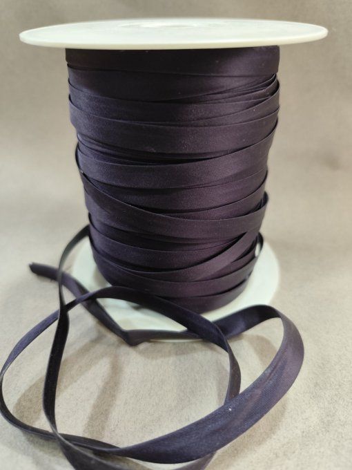 Promotion biais satin prune 10mm 100 mètres - -