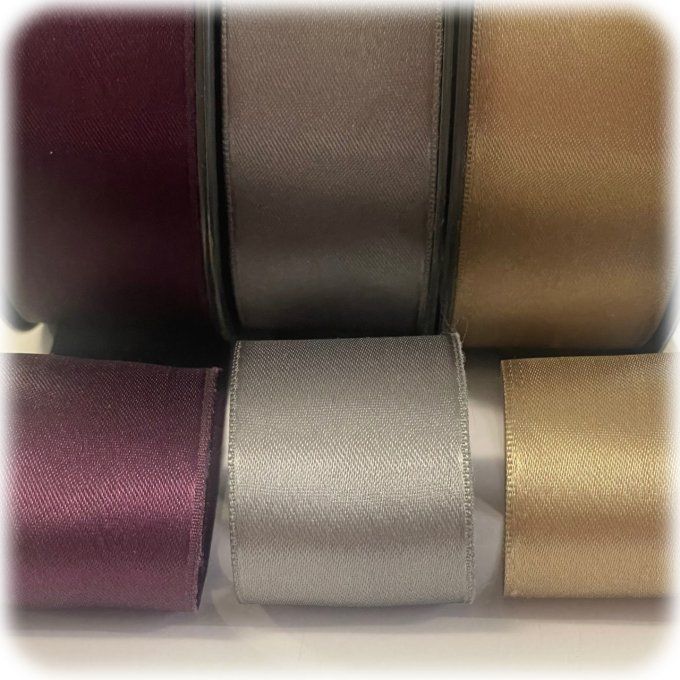 RUBAN SATIN 40 MM  LOT  4 - 150 MTS